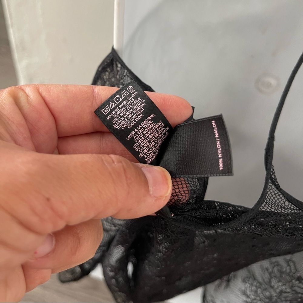 Victoria’s Secret black lace slip dress - Picture 5 of 6